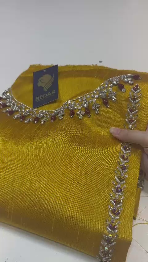 Bedar Most Demanding Yellow Mustrad 3Pc (Unstitch)