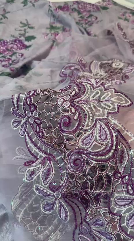 Nureh Premium Printed Unstitched Suit