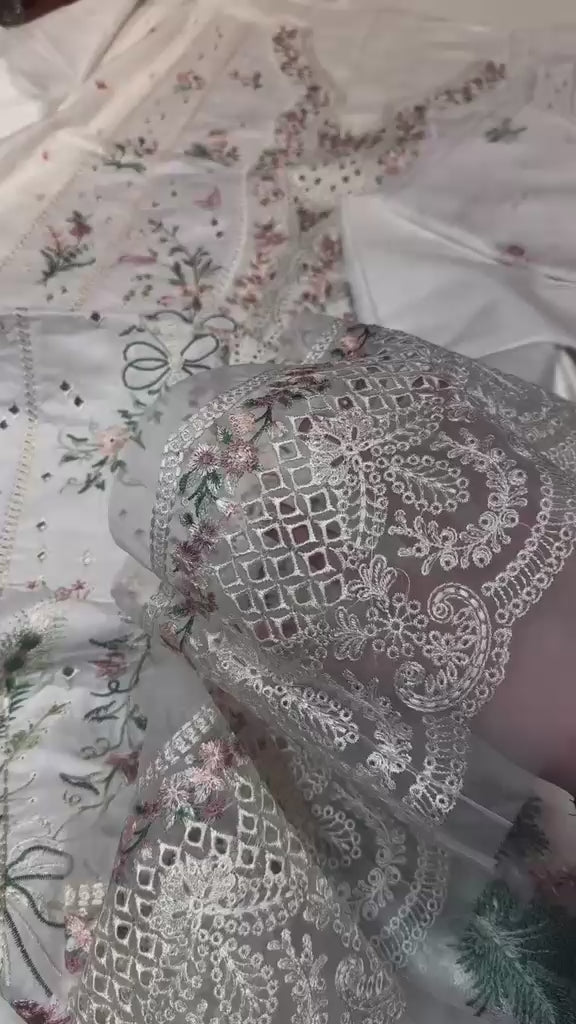 Qalamkar Courtly Symmetries 3 Piece Suit Premium Luxury Vol. 10