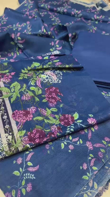 Nishat Unstitched 3-Piece Lawn Suit - Rs. 2500 Only