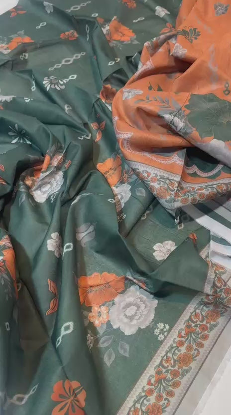 Mizaj 2 Piece Unstitched Printed Lawn Suit | Rs. 2,850