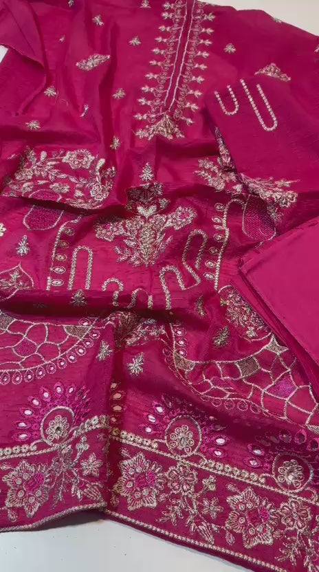 Sana Safinaz 3-Piece Unstitched Lawn Suit | Printed Shirt, Dupatta & Trouser