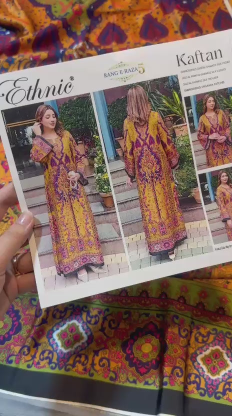Ethnic 2 Piece Unstitched Printed Lawn Suit