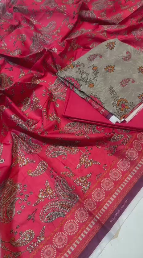 Mizaj 2 Piece Unstitched Printed Lawn Suit | Rs. 2,600