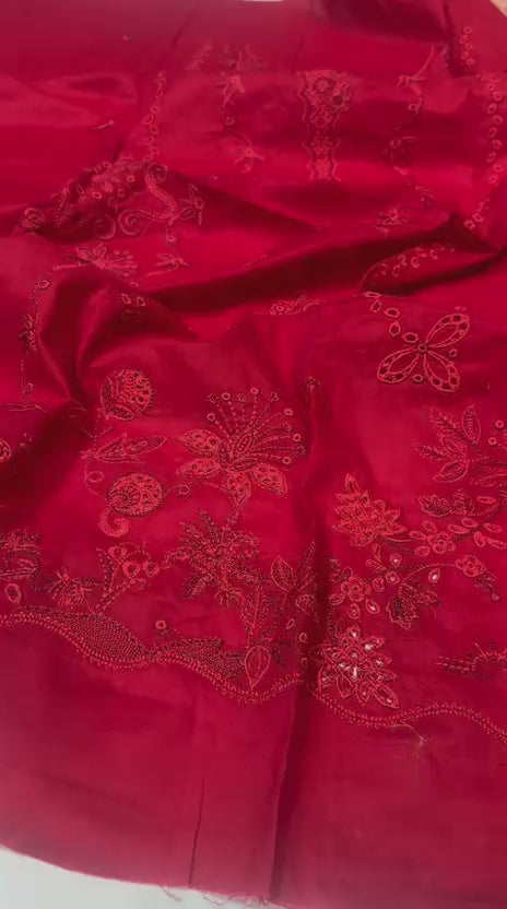 Qalamkar Embroidered Lawn Unstitched 3 Piece Suit | PKR 6,500