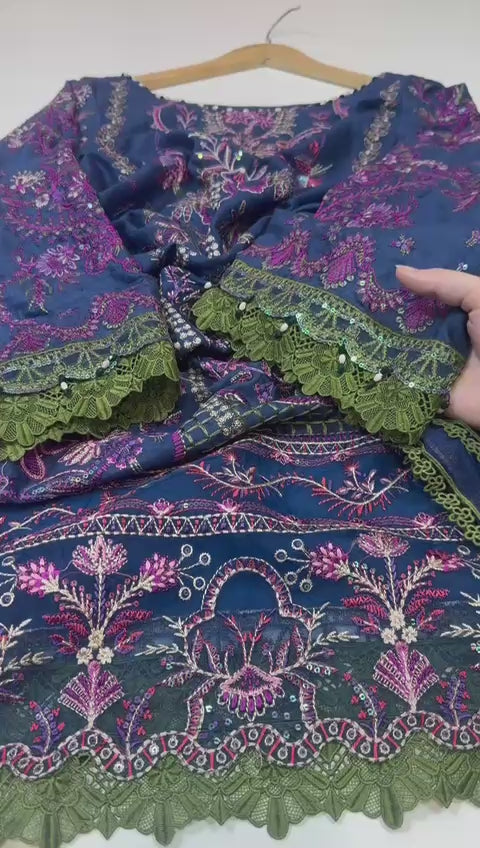 Bedar’s lawn unstitch 3pc