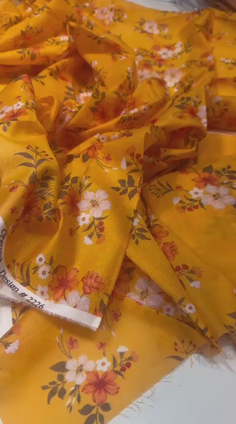 Sapphire 2 Piece Printed Lawn Suit Unstitched | Summer Collection