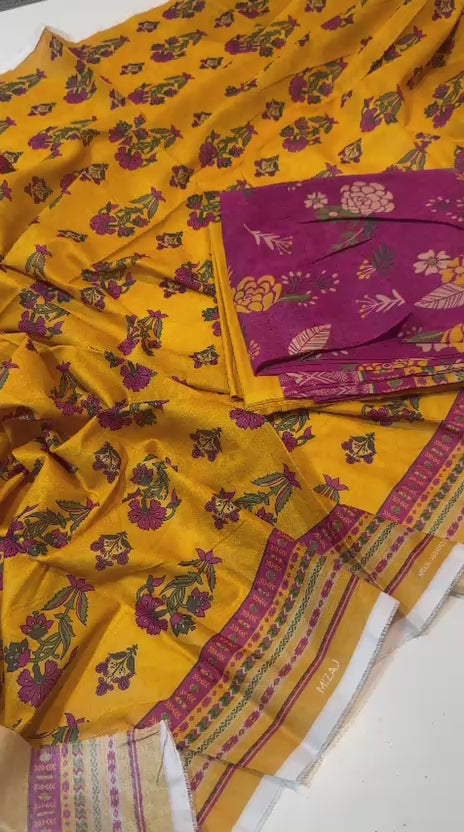 Mizaj 2 Piece Unstitched Printed Lawn Suit | Rs. 2,850