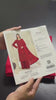 Maryum & Maria 3 Piece Embroidered Dhanak Unstitched Suit – Crimson Red