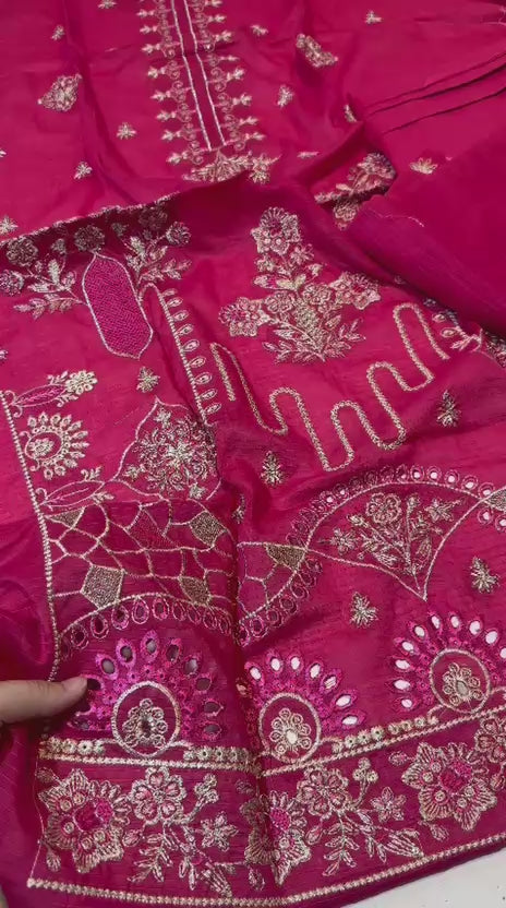 Bareeze Signature Embroidered Lawn Suit | Unstitched 3-Piece