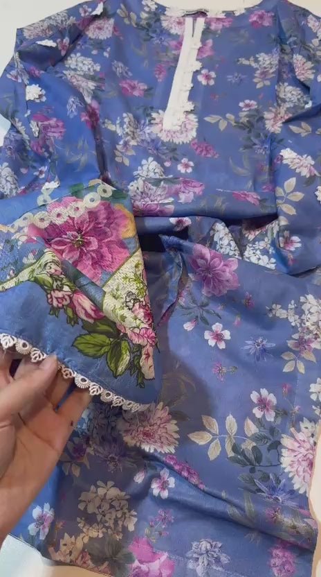 Bedar Stitched Collection | Ready to Wear Printed Suit - Rs. 4,500