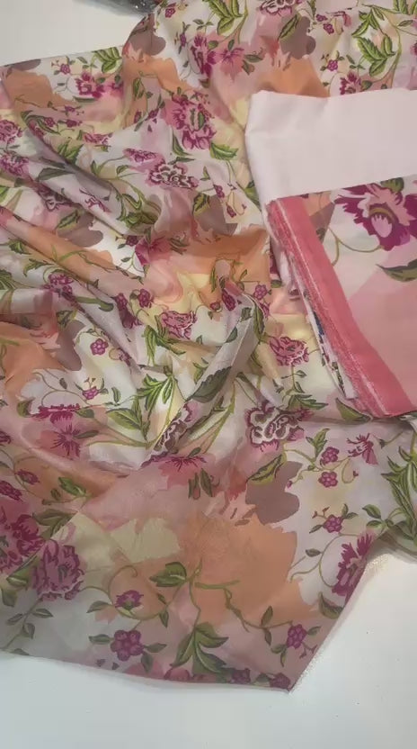 Zara Ali Floral Serenity 3 Piece Suit | Soft Pastel Edition