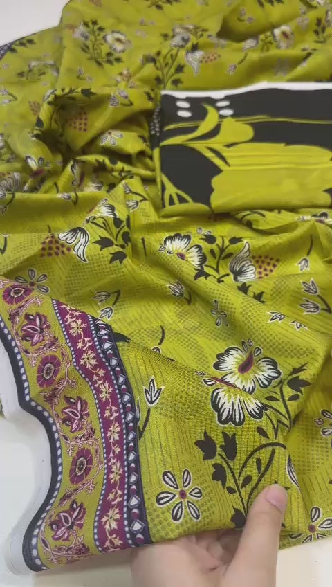 Pretty Robe Floral (Unstitched Lawn)