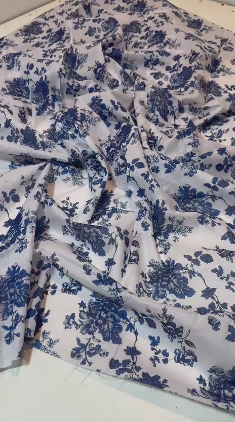 Sapphire 2 Piece Printed Blue White Lawn Suit | PKR 1,399