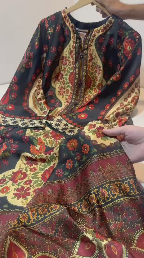 Helara by Halima Ready to Wear 2 Piece Silk Suit -