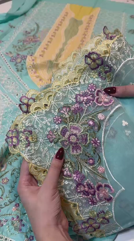 Fressia Premium Unstitched Embroidered Collection