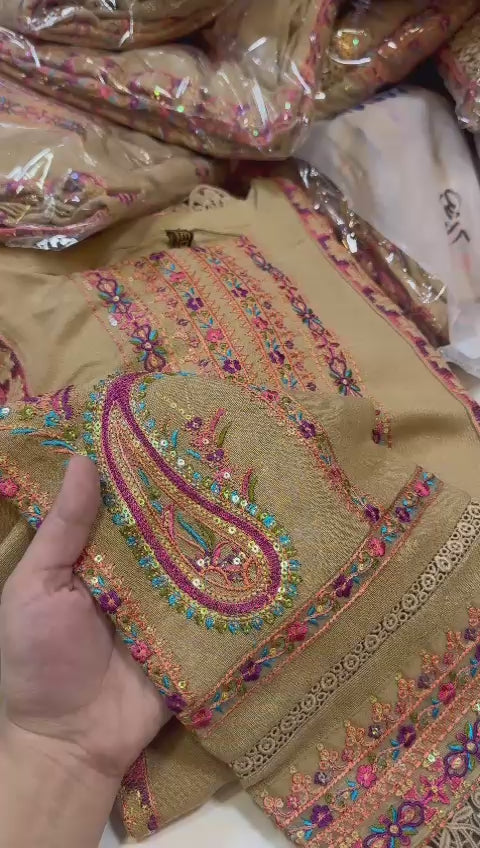 (A) bedar embroided karandi (2pc) stitch (new collection)