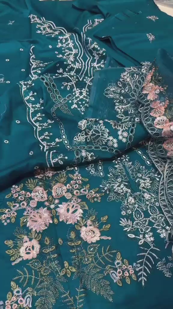 Qalamkar Poetic Heritage 3 Piece Suit | Flora & Folklore Edition
