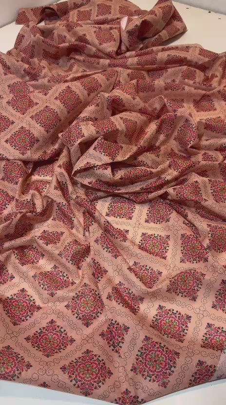 Sapphire 2 Piece Printed Brown Lawn Suit | PKR 1,399 Sale