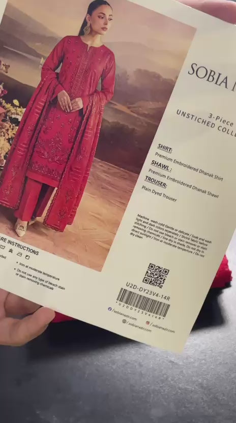 3-Piece Unstitched Dhanak Suit | Rs. 5,200 – Winter Collection