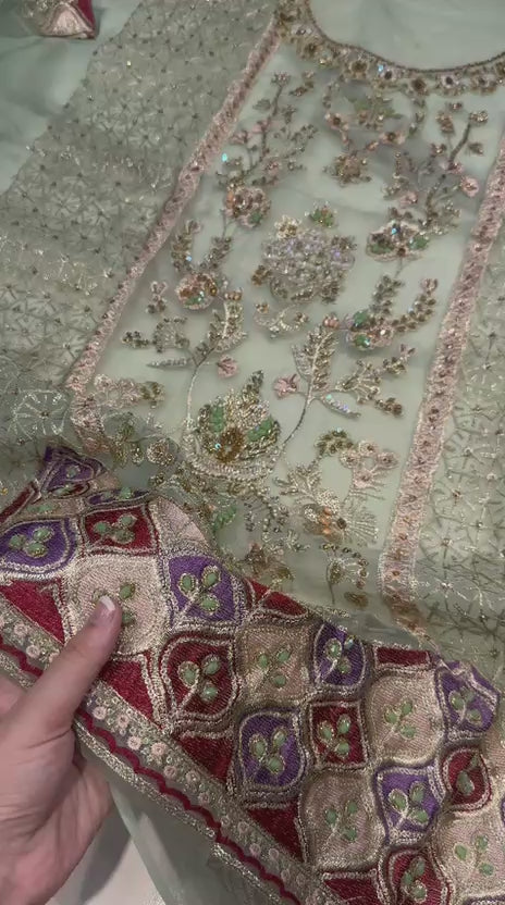 Qalamkar Premium Unstitched 3 Piece Suit | Luxury Summer Edition