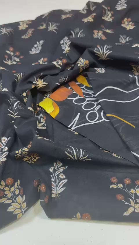 Pretty Robe Floral (Unstitched Lawn)
