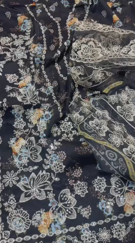 Afrozeh 3 Piece Unstitched Printed Lawn Suit | PKR 3,950