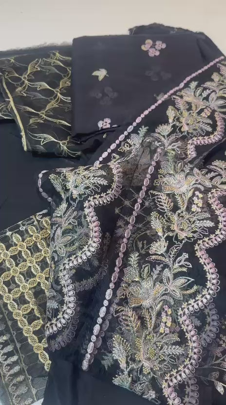 Paras Premium Luxury Embroidered 3 Piece Suit | PKR 7,500