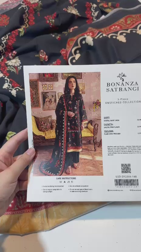 Bonanza Satrangi 3 Piece Unstitched Printed Lawn Suit - PKR 2,450