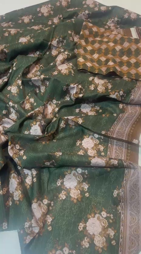 Mizaj 2 Piece Unstitched Printed Lawn Suit | PKR 2,600
