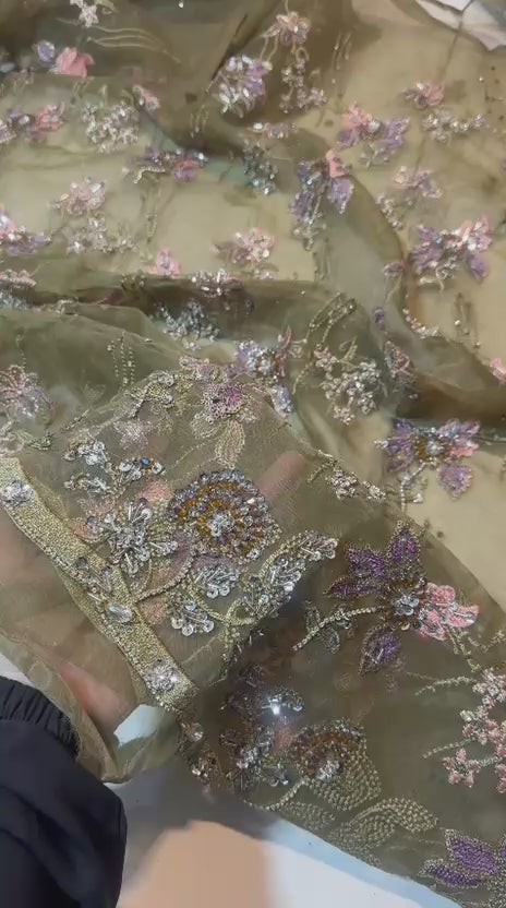 Suffuse Unstitched Fancy Embroidered 3-Piece Suit — PKR 4,500