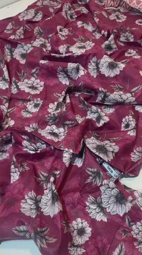 Sapphire 2 Piece Printed Purple Lawn Suit | PKR 1,399 Sale