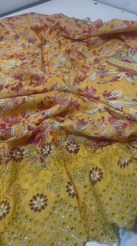 embroided 3 pc   lawn