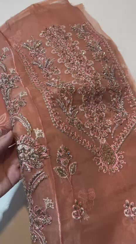 Suffuse Unstitched Fancy Embroidered 3-Piece Suit — PKR 4,500