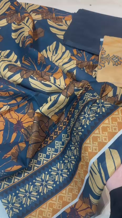 Rangreza Vibrant 3 Piece Lawn Suit | Summer Essential Wear