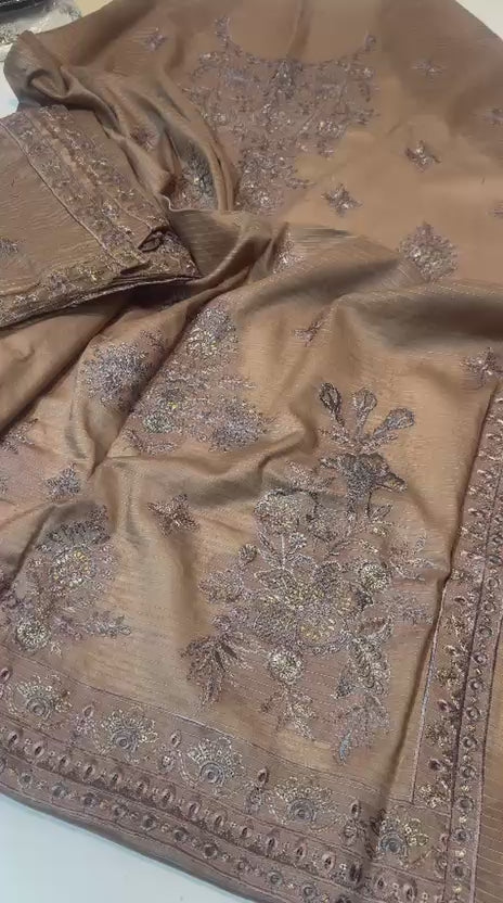 Maria B. Lawn Unstitched 3-Piece Suit – Classic Printed & Embroidered Collection